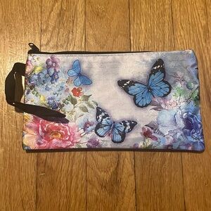 New Butterfly Floral Pencil Pouch/Makeup Bag